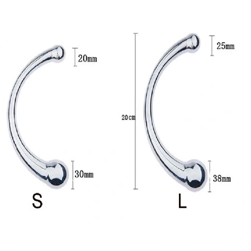 Ended Hook 5858 Double Steel Anal Stainless Elegant 1107